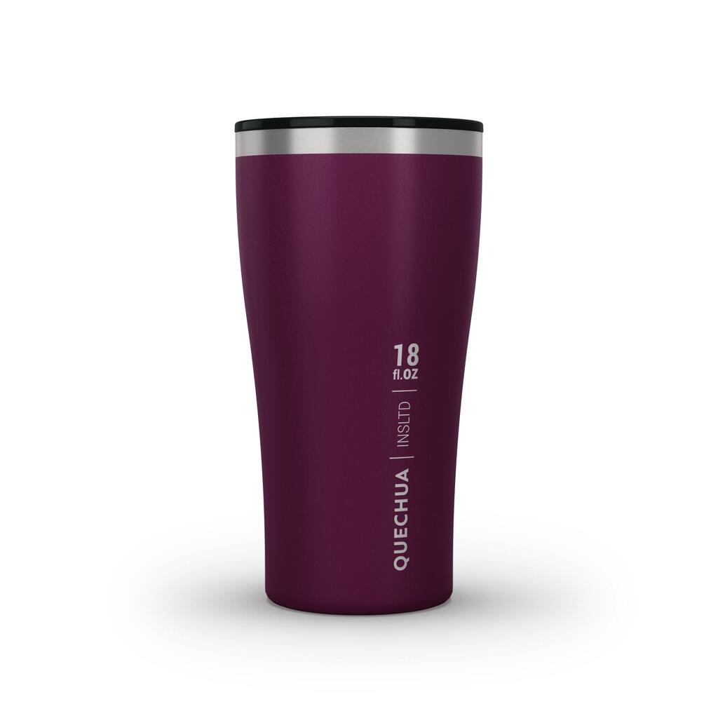 Isothermal hiker’s camping cup/glass (s/steel double wall) mh500 0.5 l purple