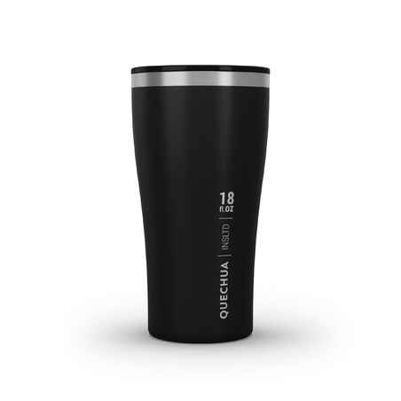 Izotermalna čaša za kampiranje (dvostruka stijenka) MH500 0,5 L crna