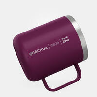 Hiker's camp isothermal Mug MH500 (double-skinned stainless) - 0.38 - purple