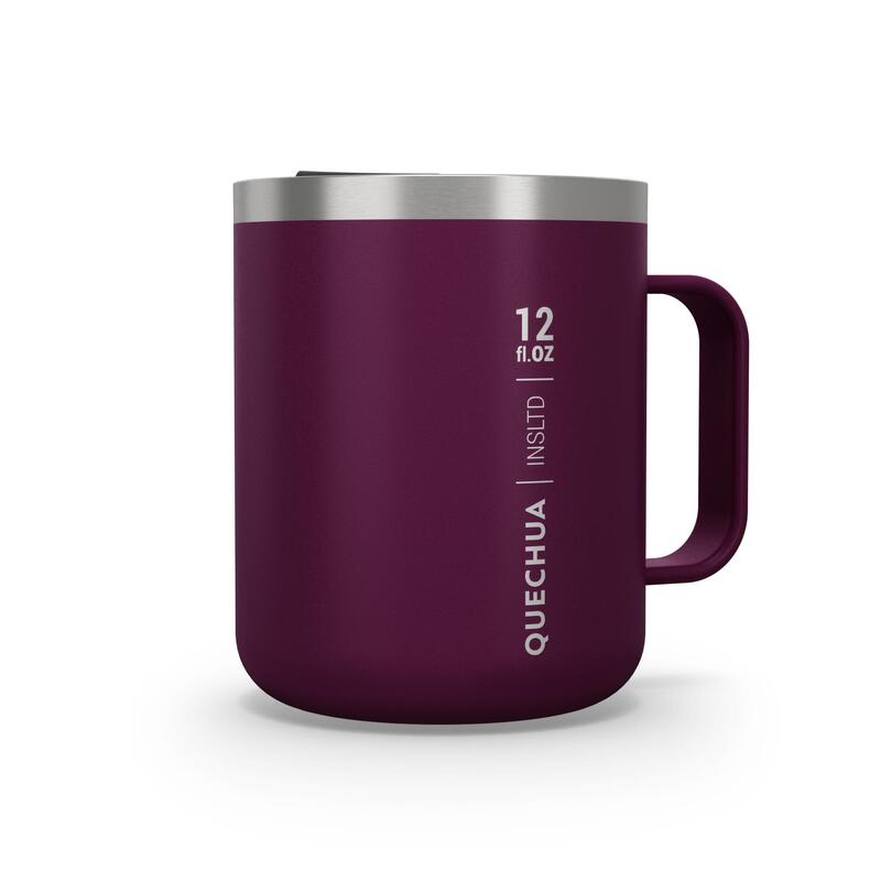 Mug MH500 isotermico (doppia parete inox) campeggio 0,38L rosso