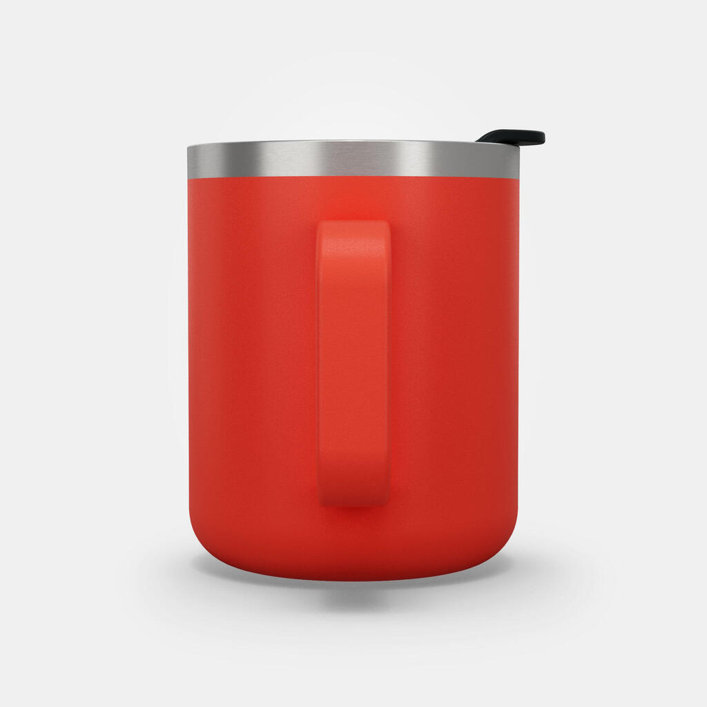 Trinkbecher Mug 0,38 l Isolierbecher doppelwandig aus Edelstahl - MH500 rot