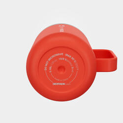 Mug MH500 isotherme (double paroi inox) camp du randonneur 0,38L rouge