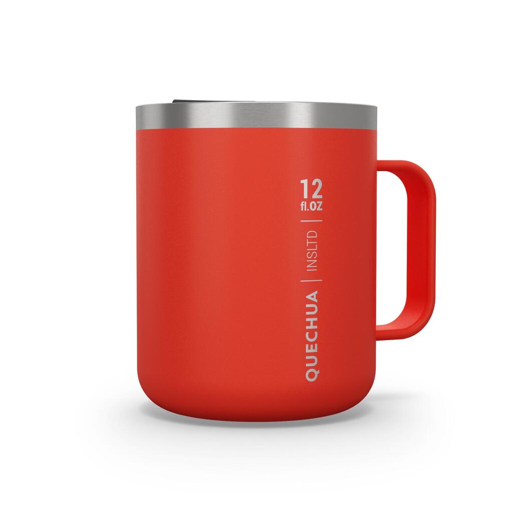 Isothermal Hiker’s Camping Mug (stainless steel double wall) MH500 0.38 L Red