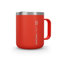 Mug MH500 isotherme (double paroi inox) camp du randonneur 0,38L rouge