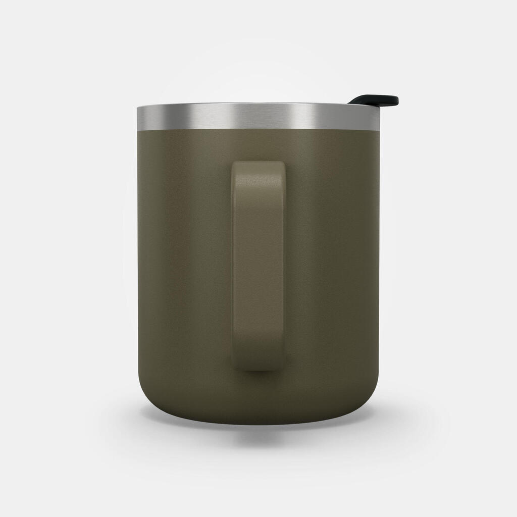 Isothermal Hiker’s Camping Mug (stainless steel double wall) MH500 0.38 L Khaki