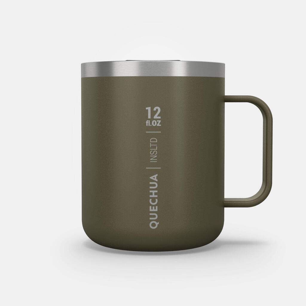 Isothermal Hiker’s Camping Mug (stainless steel double wall) MH500 0.38 L Khaki