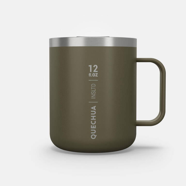 Isothermal Hiker’s Camping Mug (stainless steel double wall) MH500 0.38 L Khaki