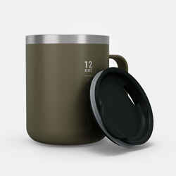 Isothermal Hiker’s Camping Mug (stainless steel double wall) MH500 0.38 L Khaki