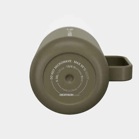 Isothermal Hiker’s Camping Mug (stainless steel double wall) MH500 0.38 L Khaki