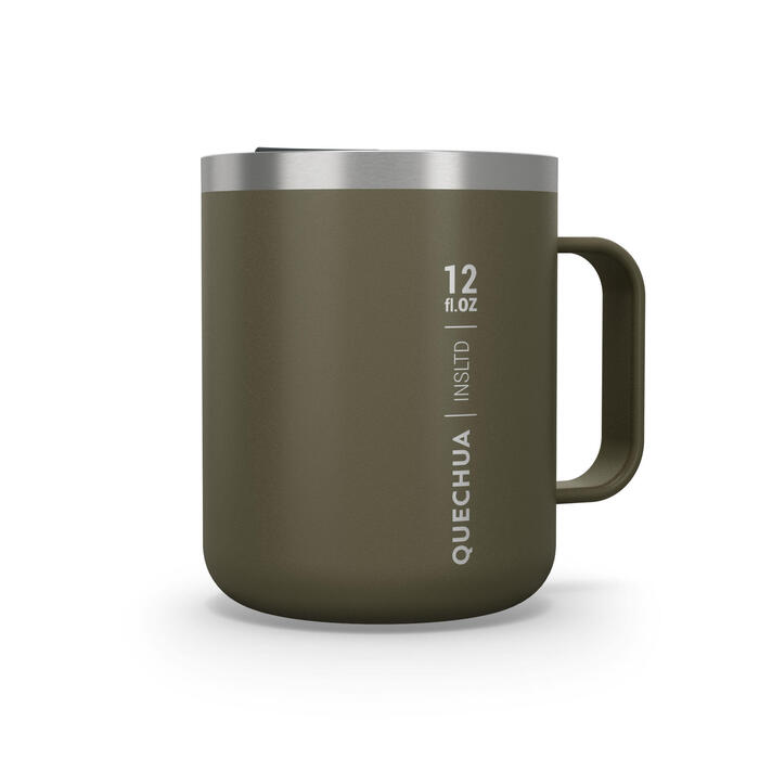 Mountain Hiking 0.38L Isothermal Insulated Camping Mug Quechua MH500