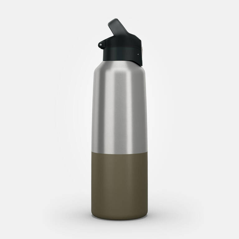 Isothermal Stainless Steel Hiking Flask MH500 1 L Khaki