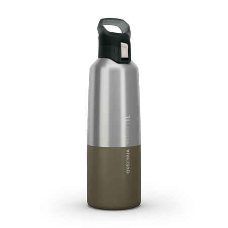Isothermal Stainless Steel Hiking Flask MH500 1 L Khaki