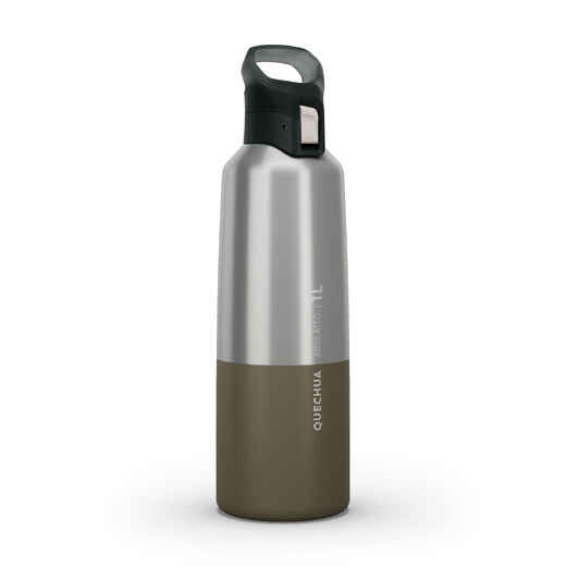 
      Isothermal Stainless Steel Hiking Flask MH500 1 L Khaki
  