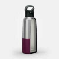 0.8 L stainless steel isothermal water bottle with quick-release cap for hiking 