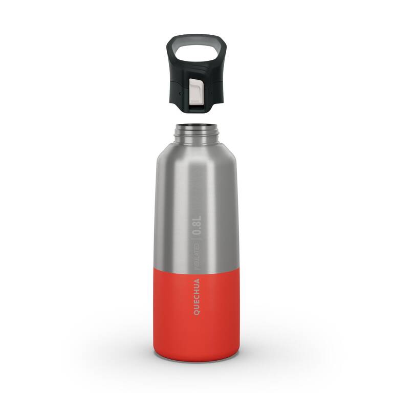 Botol hiking tahan karat insulasi MH500 0,8L merah