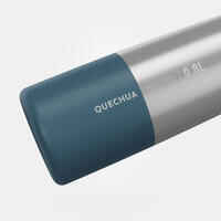 0.8 L stainless steel isothermal water bottle with quick-release cap for hiking 