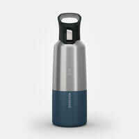 0.8 L stainless steel isothermal water bottle with quick-release cap for hiking 