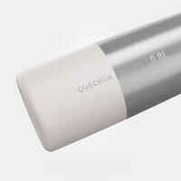 0.8 L stainless steel isothermal water bottle with quick-release cap for hiking