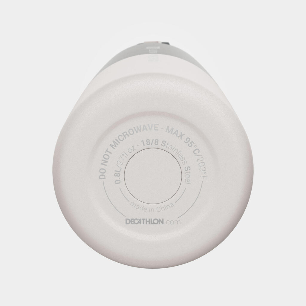 Turistická termoska MH500 z nehrdzavejúcej ocele 0,8 l biela