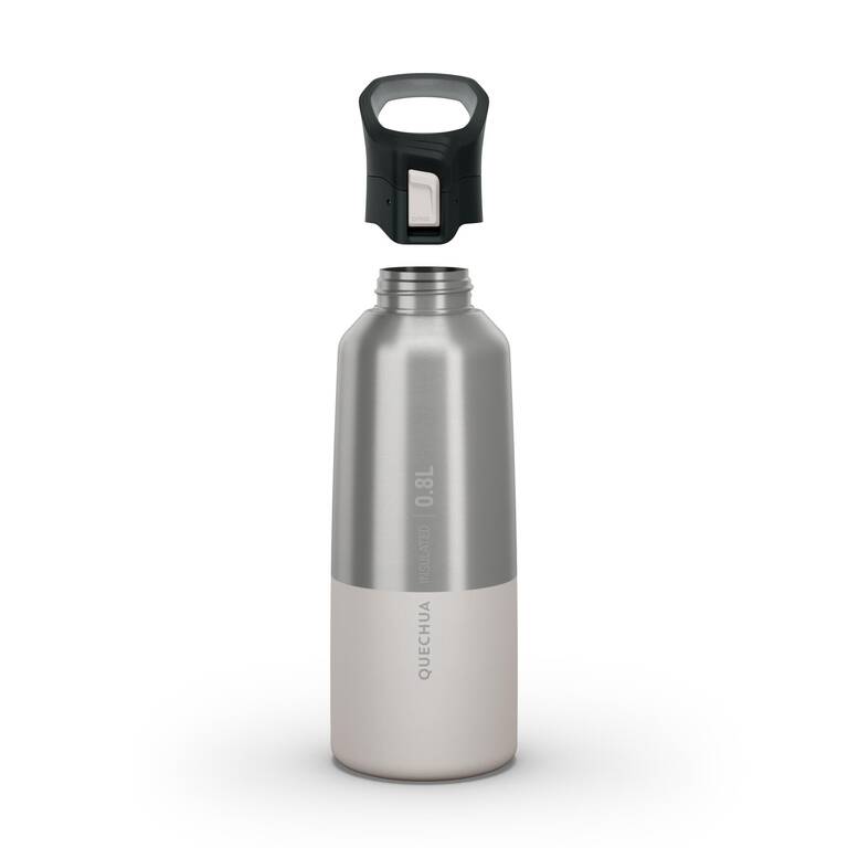 Botol Hiking Stainless Steel Isotermal MH500 0,8 L Putih