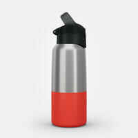 زجاجة حرارية من الفولاذ المقاوم للصدأ للتنزه، سعة 0,5 لتر - لون أحمر