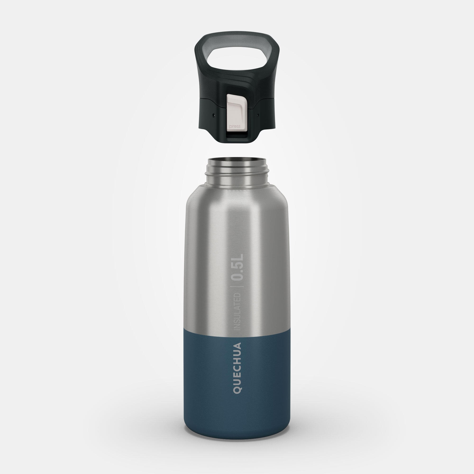 Isothermal Stainless Steel Hiking Flask MH500 0.5 L Blue 2/12