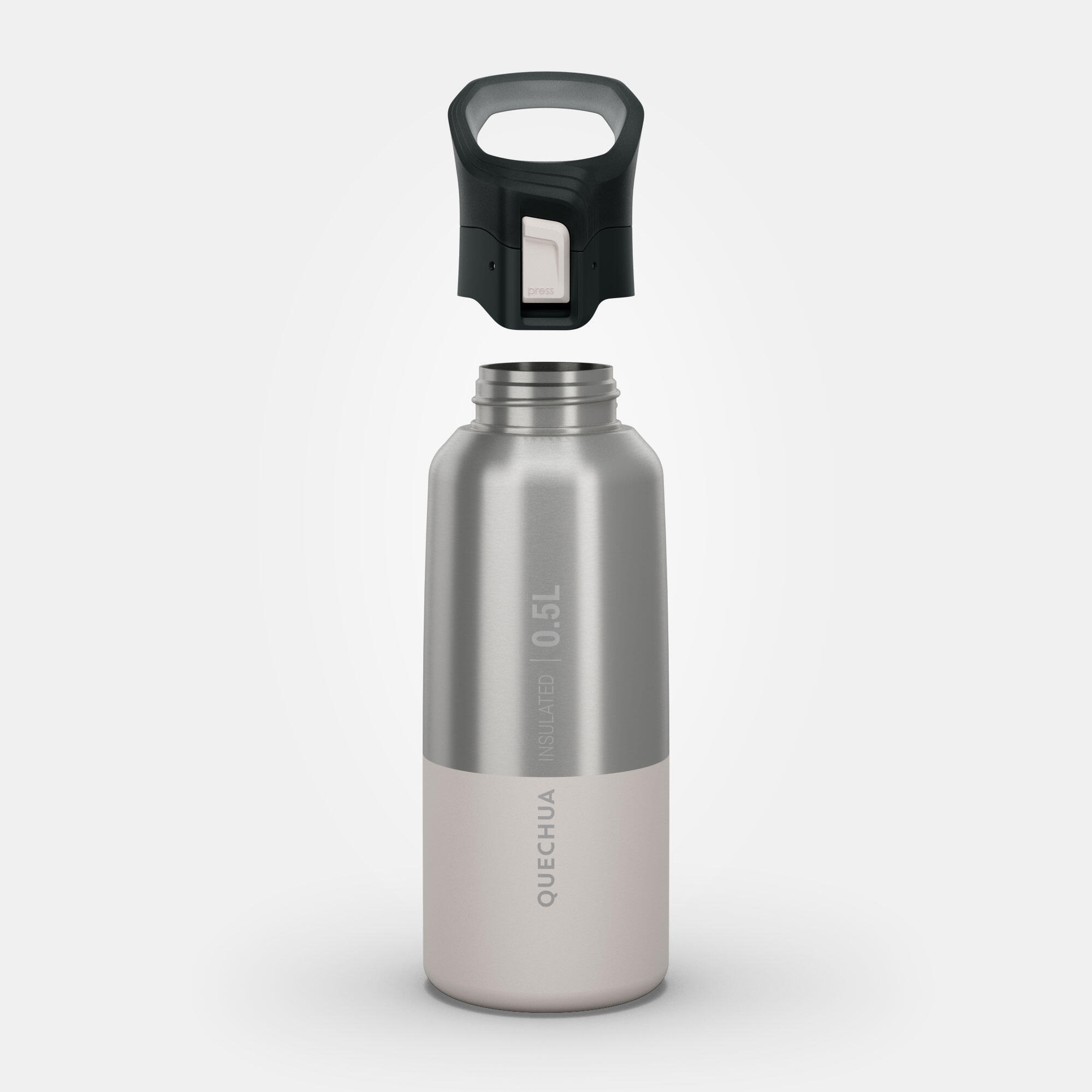 Isothermal Stainless Steel Hiking Flask MH500 0.5 L White 2/12