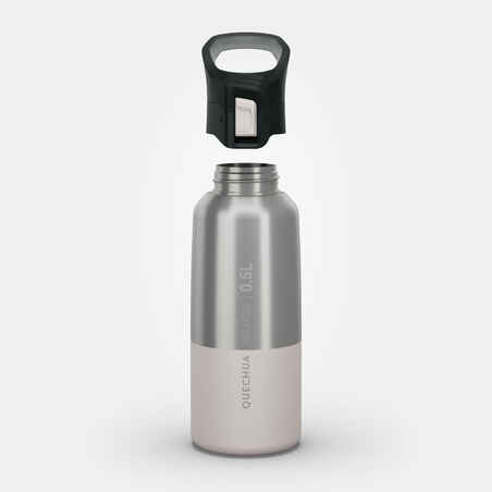 MH500 زجاجة للتنزه من الفولاذ المقاوم للصدأ محافظة للحرارة - 0.5 لتر - لون أبيض