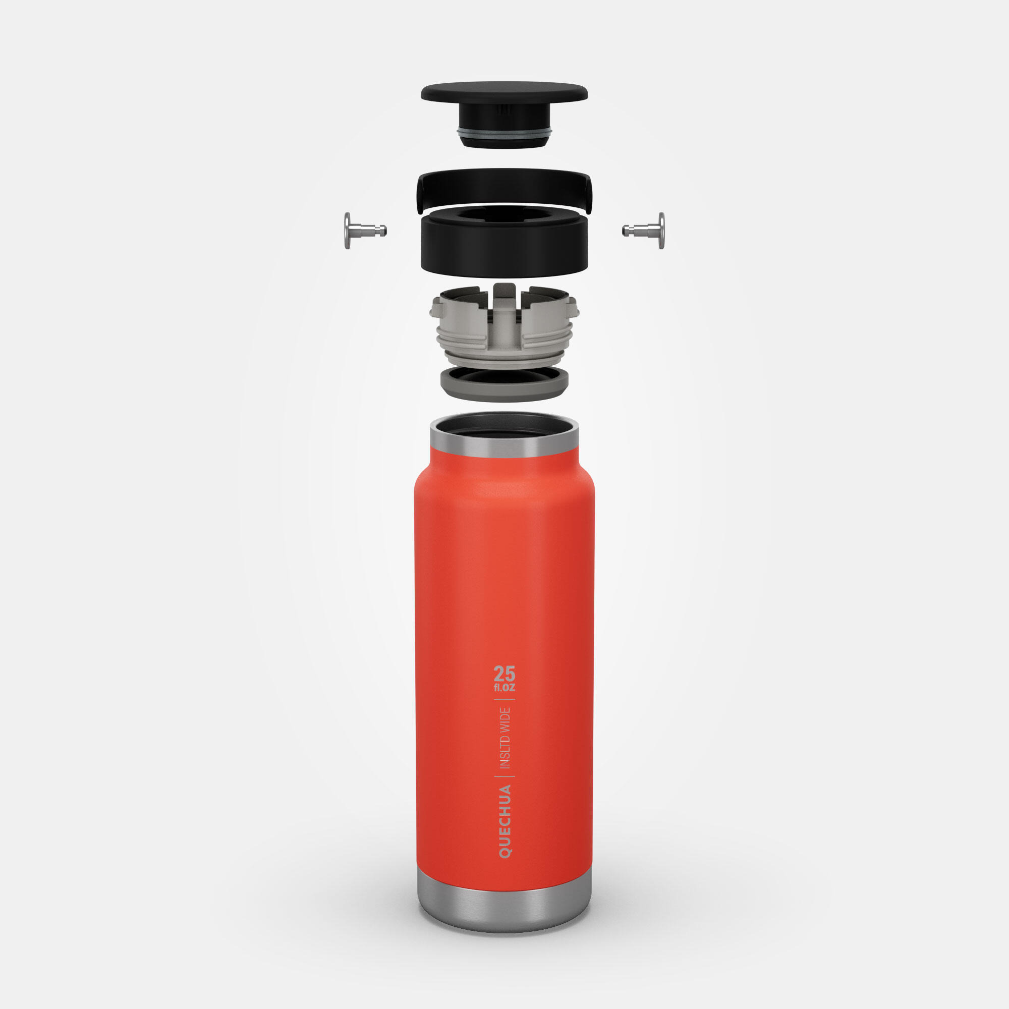 Isothermal Flask MH100 (s/steel double wall with air gap) 0.75 wide opening Red 9/11