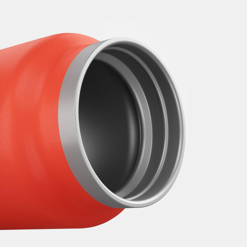 Isotherme drinkfles MH100 dubbelwandig rvs met vacuüm brede opening rood 0,75 l