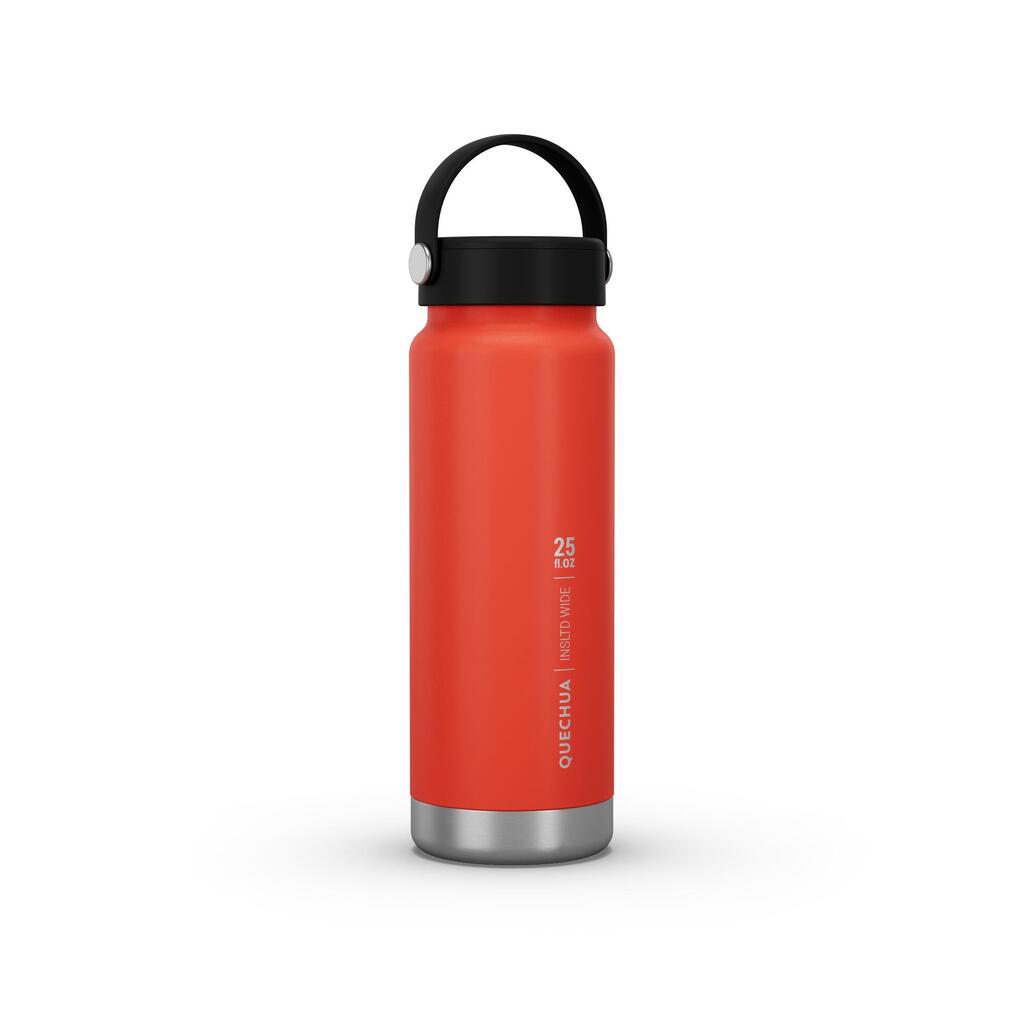 Isothermal flask mh100 (s/steel double wall with air gap) 0.75 wide opening red