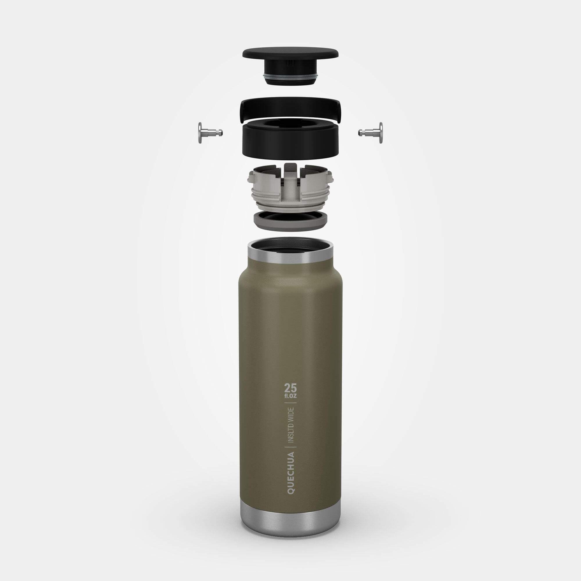 Isothermal Flask MH100 (s/steel double wall with air gap) 0.75wide opening Khaki 9/11