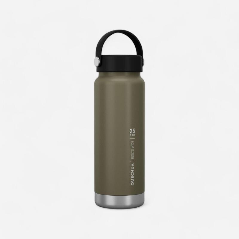 Gourde MH100 isotherme (inox double paroi à vide d'air) 0,75L large ouv. kaki