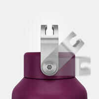 Stainless Steel Water Bottle with Screw Cap for Hiking 1 L - Purple