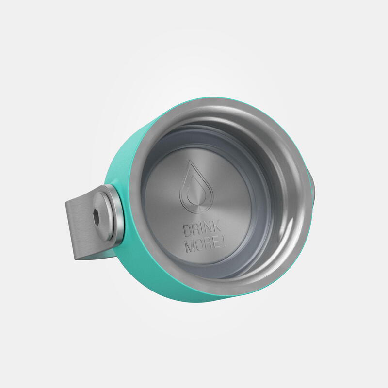 Gourde inox 1L avec bouchon à vis pour la randonnée - Turquoise