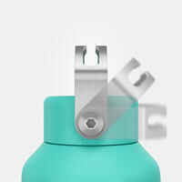 Stainless Steel Water Bottle with Screw Cap for Hiking 1 L - Turquoise