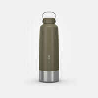 Stainless Steel Hiking Flask with Screw Cap MH100 1.5 L Khaki