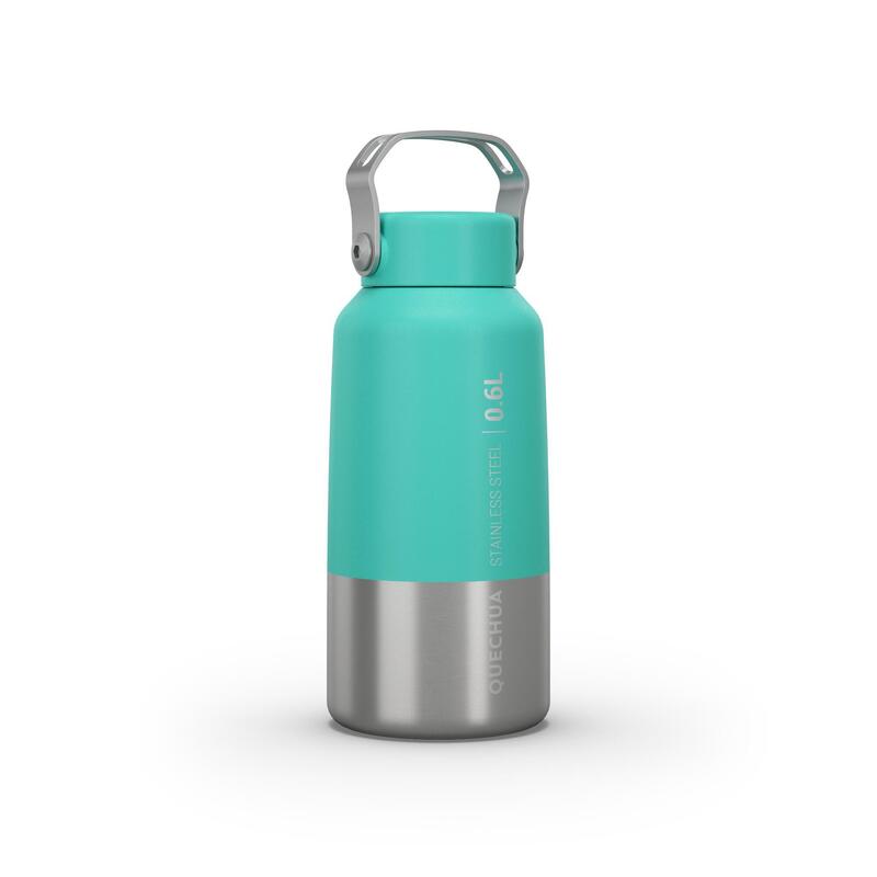 Gourde randonnée MH100 bouchon à vis 0,6L inox turquoise