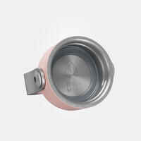 Stainless Steel Hiking Flask with Screw Cap MH100 0.6 L Pink