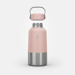 Stainless Steel Hiking Flask with Screw Cap MH100 0.6 L Pink