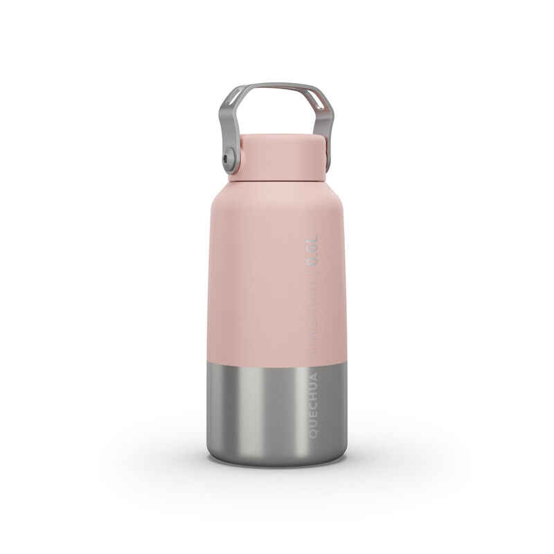 Trinkflasche MH100 Schraubverschluss Edelstahl 0,6 L rosa