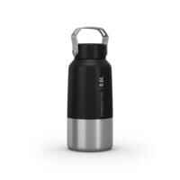 Stainless Steel Hiking Flask with Screw Cap MH100 0.6 L Black