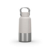 Gourde randonnée MH100 bouchon à vis 0,6L inox blanc