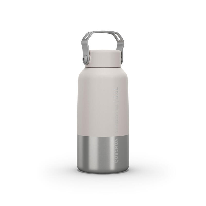 Stainless Steel Hiking Flask with Screw Cap MH100 0.6 L White