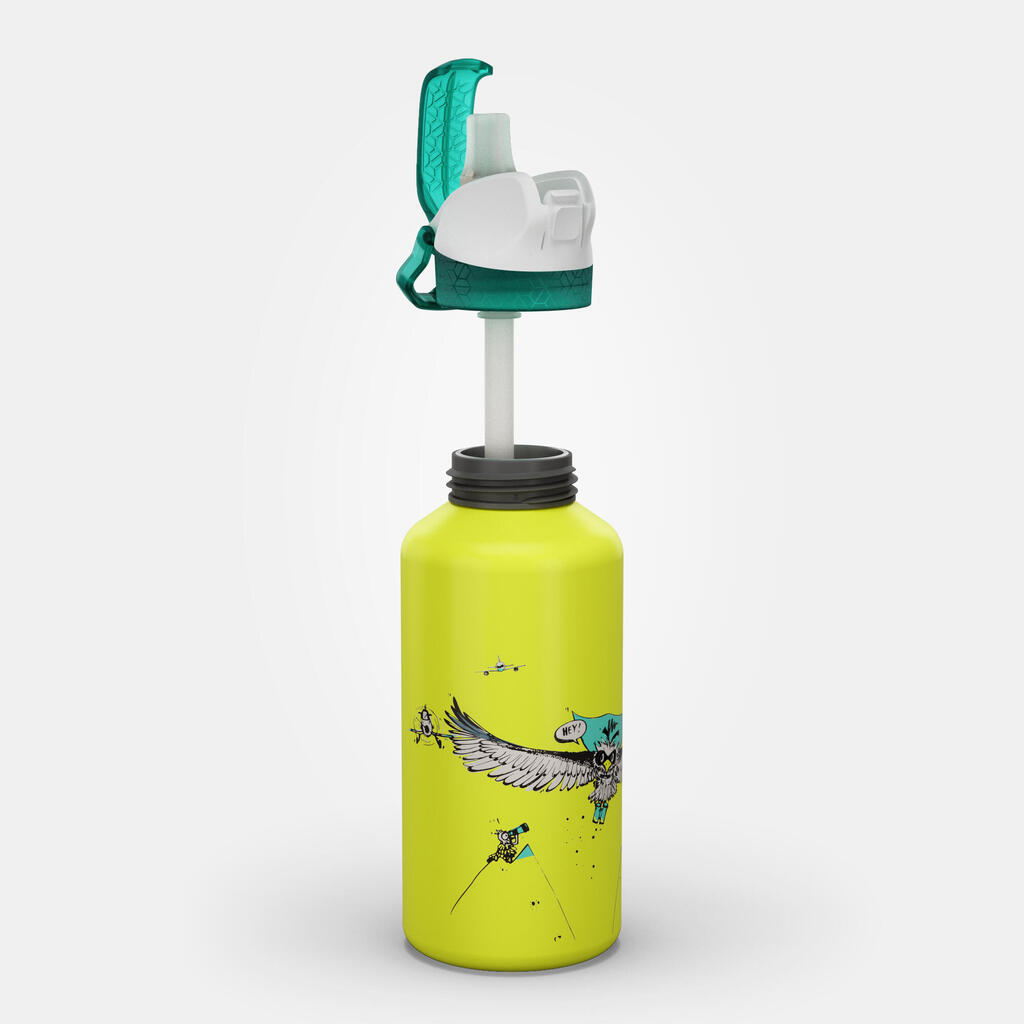 Kids’ Alu Hiking Water Bottle 900 0.6 Litre Vulture Limited Edition - Yellow