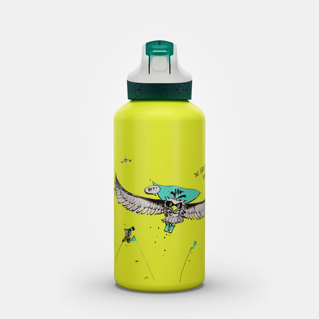 Kids’ Alu Hiking Water Bottle 900 0.6 Litre Vulture Limited Edition - Yellow