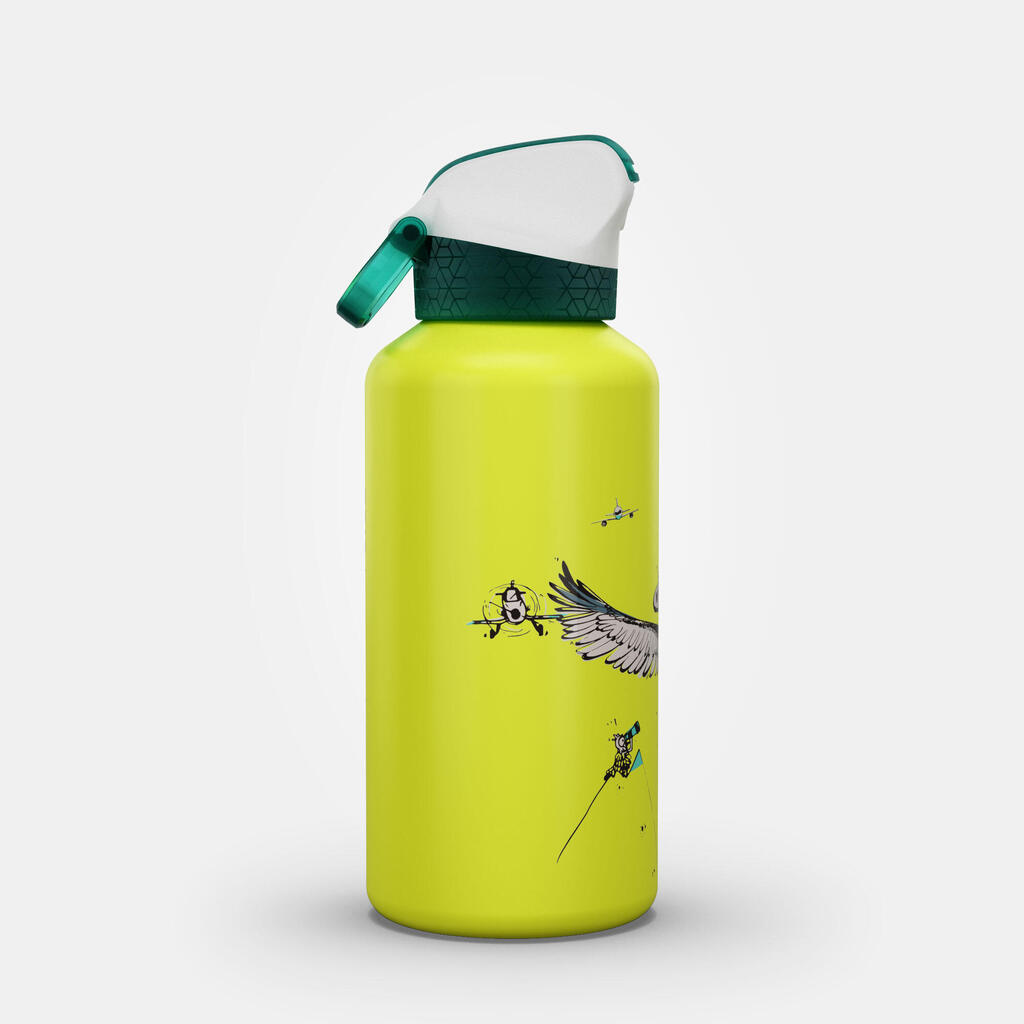 Kids’ Alu Hiking Water Bottle 900 0.6 Litre Vulture Limited Edition - Yellow