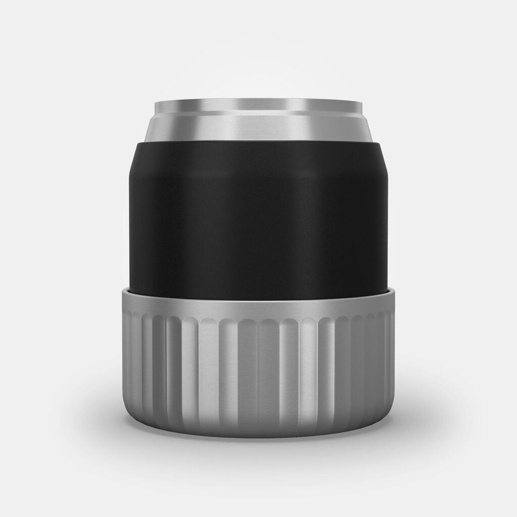 Boîte alimentaire MH500 isotherme randonnée inox 0,8L noir avec bol