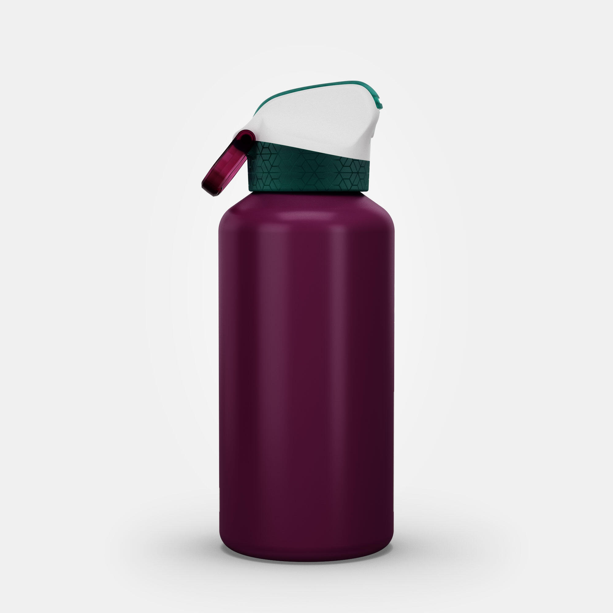 Kids 0.6 L aluminium flask with instant-open cap and pipette for hiking 12/12