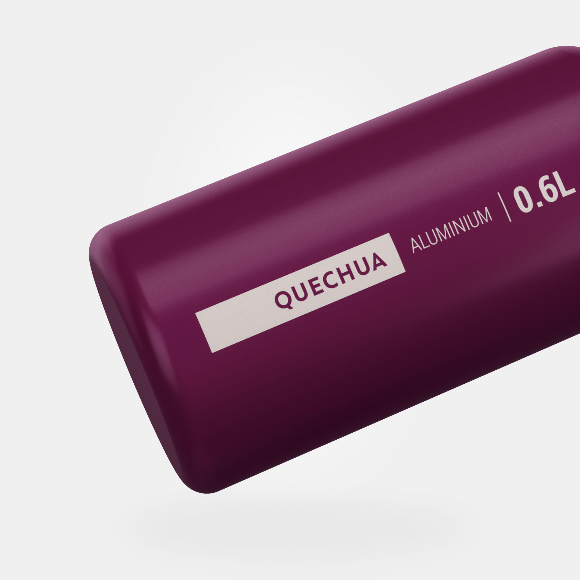 Hiking Aluminum Water Bottle 0.6 L – 900 Purple - QUECHUA